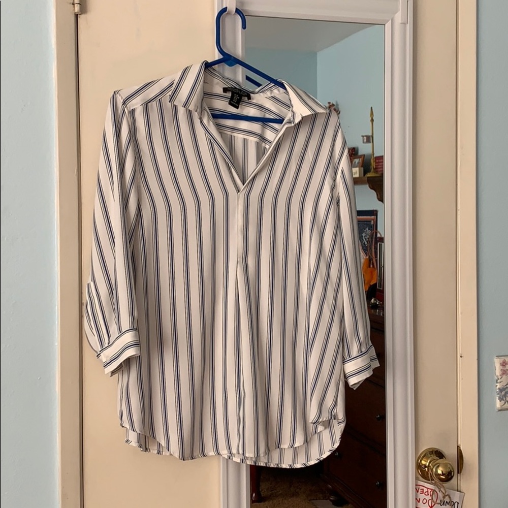 Rachel Zoe Sripped Buisness Blouse
